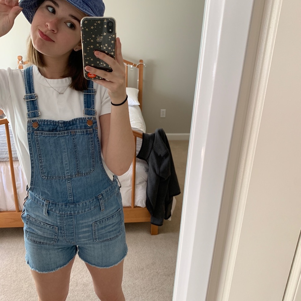 madewell overalls shorts